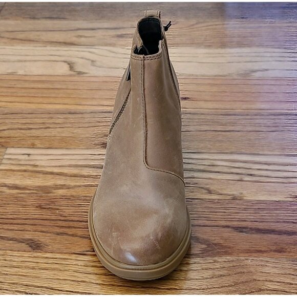 SOREL Evie II Zip Winter Waterproof Bootie Womens 8.5 Leather Ankle Wedge Boots - Picture 6 of 12